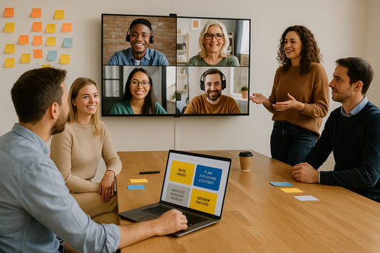 Hybride Meetings interaktiv machen – Tools, Szenarien und Ablaufvorschläge